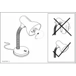 Настольная лампа офисная Eglo ПРОМО Basic 9230 Цвет арматуры красный Цвет плафонов красный от ImperiumLoft