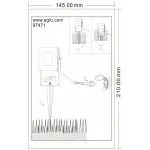 Наземный низкий светильник Eglo Faedo 4 97471 от ImperiumLoft