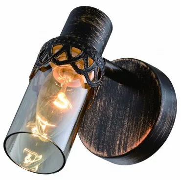 Спот Rivoli Lodi Б0044754 Цвет арматуры чёрный Цвет плафонов прозрачный