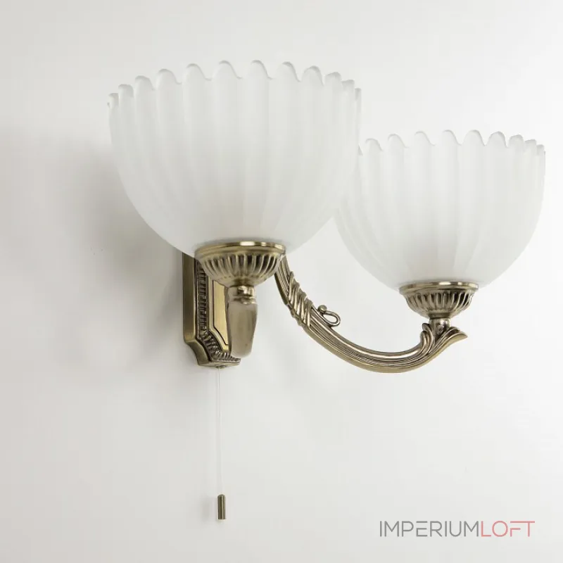 Бра Citilux Севилья CL414323 Цвет арматуры Коричневый Цвет плафонов Белый от ImperiumLoft