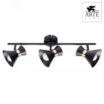 Спот Arte Lamp Baltimore A1406PL-3BK Цвет арматуры золото Цвет плафонов черный от ImperiumLoft