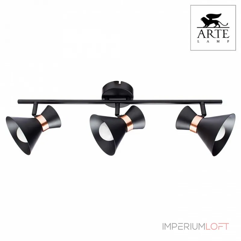 Спот Arte Lamp Baltimore A1406PL-3BK Цвет арматуры золото Цвет плафонов черный от ImperiumLoft Спот Arte Lamp Baltimore A1406PL-3BK Цвет арматуры золото Цвет плафонов черный от ImperiumLoft