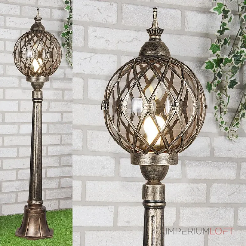 Наземный высокий светильник Elektrostandard Sirius Sirius F черное золото от ImperiumLoft