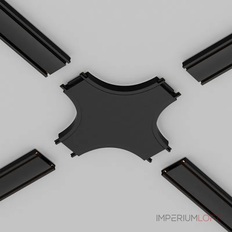 Соединитель X-образный для треков накладных Maytoni Accessories for tracks Radity TRA084CX-11B от ImperiumLoft Соединитель X-образный для треков накладных Maytoni Accessories for tracks Radity TRA084CX-11B от ImperiumLoft