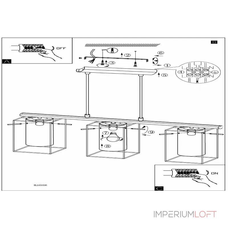 Подвесной светильник Eglo Loncino 49496