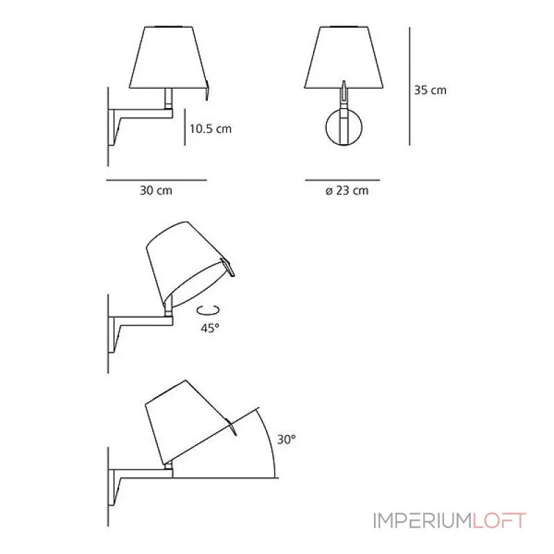 Бра Artemide 0721020A от ImperiumLoft Бра Artemide 0721020A от ImperiumLoft