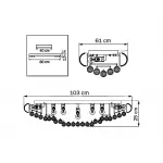 Потолочная люстра Lightstar Monile 704212 