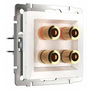 Розетка акустическая без рамки Werkel белый W1185001 Розетка акустическая без рамки Werkel белый W1185001