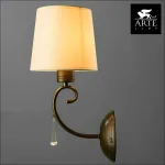 Бра Arte Lamp Carolina A9239AP-1BR Цвет арматуры коричневый Цвет плафонов белый от ImperiumLoft