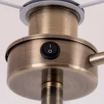 Торшер с подсветкой Arte Lamp Elba A2581PN-2AB Цвет арматуры Коричневый Цвет плафонов Белый от ImperiumLoft