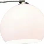 Торшер Arte Lamp Goliath A5822PN-1SS Цвет арматуры серебро Цвет плафонов белый от ImperiumLoft