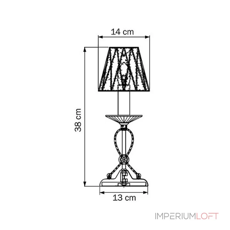 Настольная лампа декоративная Osgona Riccio 705914 Цвет арматуры хром Цвет плафонов хром от ImperiumLoft