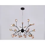 Подвесная люстра Ambrella Traditional 1 TR3013 Цвет плафонов янтарный Цвет арматуры черный от ImperiumLoft