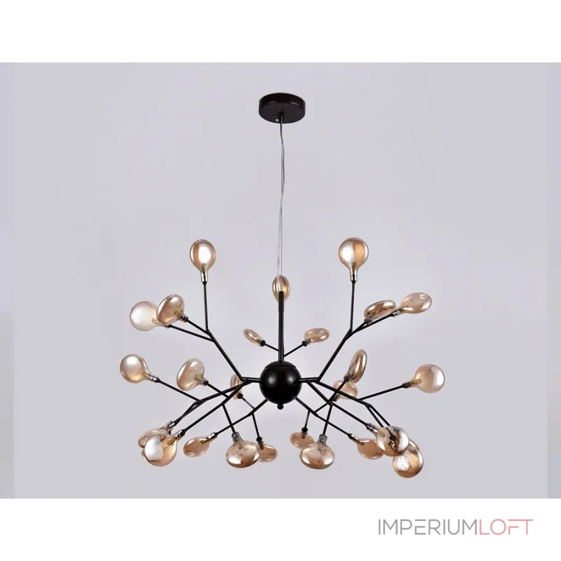 Подвесная люстра Ambrella Traditional 1 TR3013 Цвет плафонов янтарный Цвет арматуры черный от ImperiumLoft Подвесная люстра Ambrella Traditional 1 TR3013 Цвет плафонов янтарный Цвет арматуры черный от ImperiumLoft