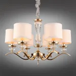 Подвесная люстра Aployt Okin APL.715.13.06 Цвет арматуры золото Цвет плафонов кремовый от ImperiumLoft