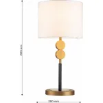 Настольная лампа декоративная Favourite Roshe 2624-1T Цвет плафонов белый от ImperiumLoft