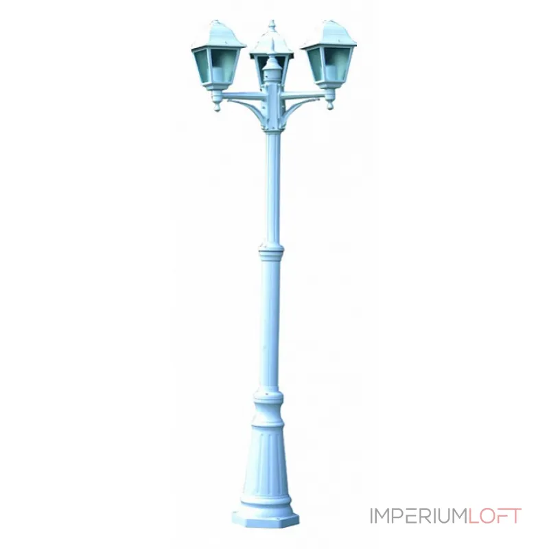 Фонарный столб Arte Lamp Bremen A1017PA-3WH Цвет арматуры белый Цвет плафонов прозрачный от ImperiumLoft Фонарный столб Arte Lamp Bremen A1017PA-3WH Цвет арматуры белый Цвет плафонов прозрачный от ImperiumLoft