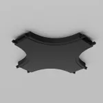 Соединитель X-образный для треков накладных Maytoni Accessories for tracks Radity TRA084CX-11B от ImperiumLoft