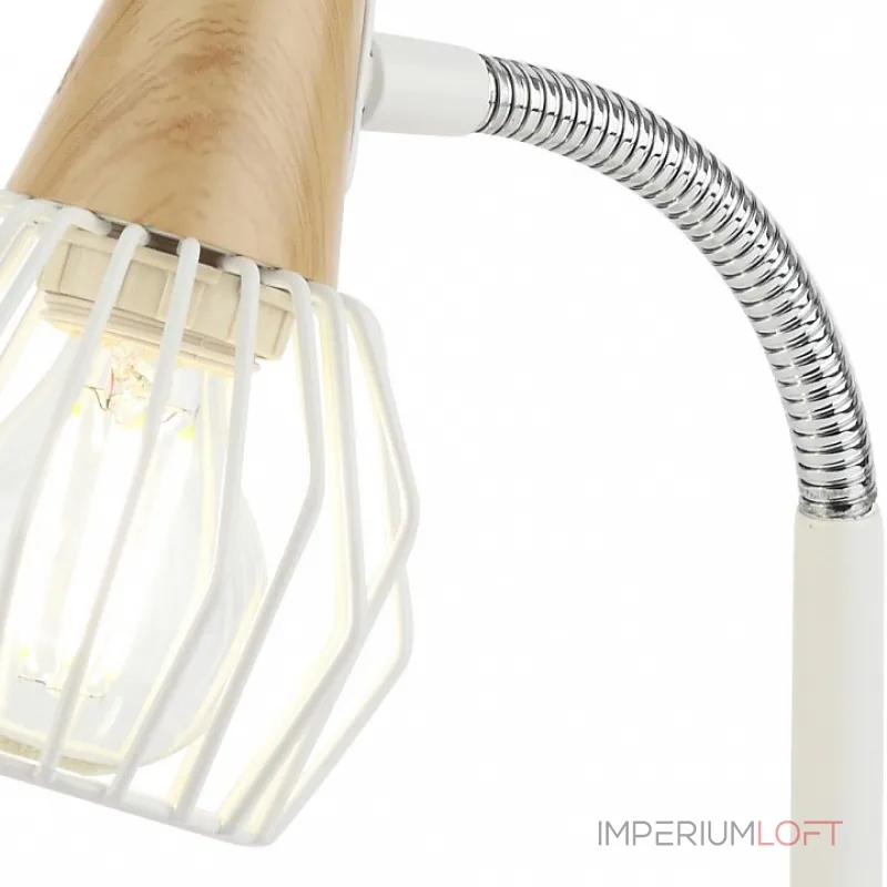 Настольная лампа офисная Rivoli Naturale T1 WT Б0038095 Цвет арматуры белый Цвет плафонов белый от ImperiumLoft Настольная лампа офисная Rivoli Naturale T1 WT Б0038095 Цвет арматуры белый Цвет плафонов белый от ImperiumLoft