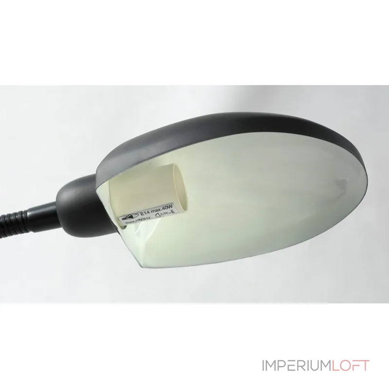 Настольная лампа офисная Lussole Roma LST-4214-01 Цвет арматуры черный Цвет плафонов черный от ImperiumLoft