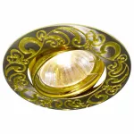 Комплект из 3 встраиваемых светильников Arte Lamp Legature A5108PL-3GA Цвет арматуры золото Цвет плафонов черный от ImperiumLoft