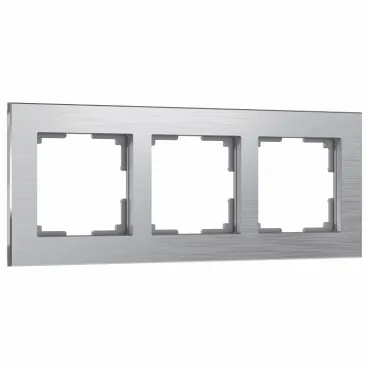Рамка на 3 поста Werkel Aluminium 1 W0031706 Цвет арматуры серебро Рамка на 3 поста Werkel Aluminium 1 W0031706 Цвет арматуры серебро