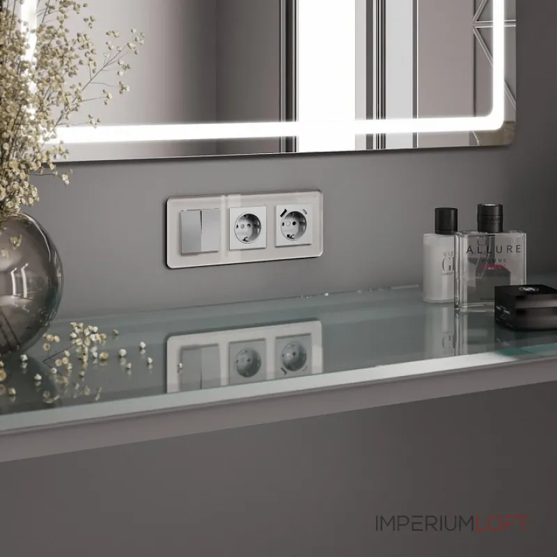 Рамка на 3 поста Werkel Elite (дымчатый, стекло) W0032417 от ImperiumLoft Рамка на 3 поста Werkel Elite (дымчатый, стекло) W0032417 от ImperiumLoft