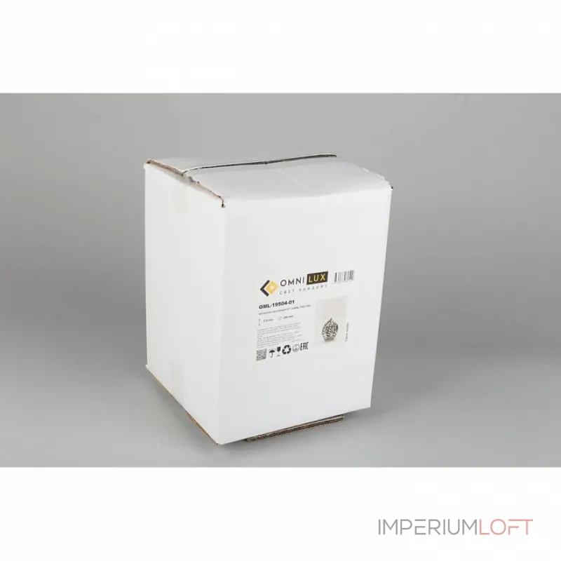 Настольная лампа декоративная Omnilux Murci OML-19504-01 Цвет арматуры хром Цвет плафонов белый от ImperiumLoft