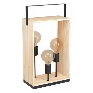 Настольная лампа декоративная Eglo Famborough 43416 Цвет плафонов коричневый Цвет арматуры черный