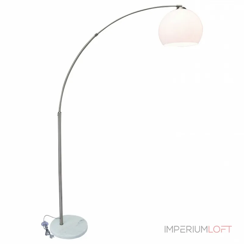 Торшер Arte Lamp Goliath A5822PN-1SS Цвет арматуры серебро Цвет плафонов белый от ImperiumLoft Торшер Arte Lamp Goliath A5822PN-1SS Цвет арматуры серебро Цвет плафонов белый от ImperiumLoft