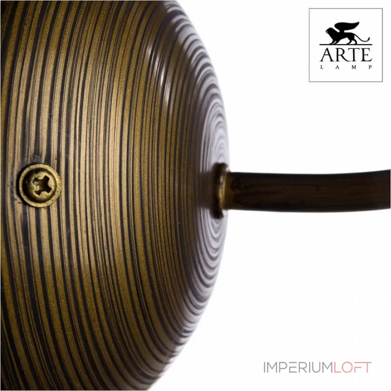 Бра Arte Lamp Carolina A9239AP-1BR Цвет арматуры коричневый Цвет плафонов белый от ImperiumLoft