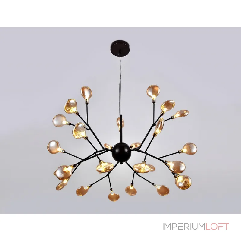 Подвесная люстра Ambrella Traditional 1 TR3013 Цвет плафонов янтарный Цвет арматуры черный от ImperiumLoft Подвесная люстра Ambrella Traditional 1 TR3013 Цвет плафонов янтарный Цвет арматуры черный от ImperiumLoft