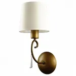 Бра Arte Lamp Carolina A9239AP-1BR Цвет арматуры коричневый Цвет плафонов белый от ImperiumLoft