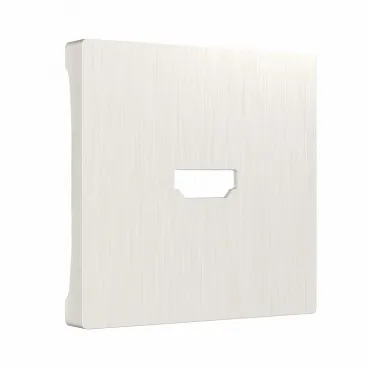 Накладка для ТВ-розетки Werkel WL13-HDMI-CP (перламутровый рифленый) Цвет арматуры белый Цвет плафонов белый Накладка для ТВ-розетки Werkel WL13-HDMI-CP (перламутровый рифленый) Цвет арматуры белый Цвет плафонов белый