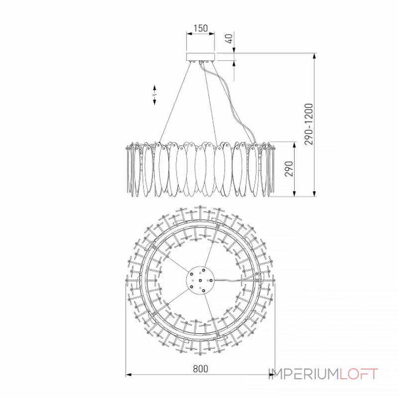 Подвесная люстра 326/10