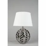 Настольная лампа декоративная Omnilux Murci OML-19504-01 Цвет арматуры хром Цвет плафонов белый от ImperiumLoft