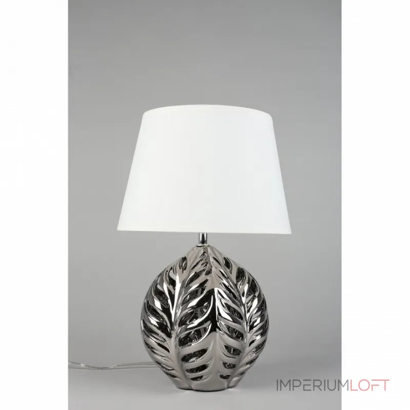 Настольная лампа декоративная Omnilux Murci OML-19504-01 Цвет арматуры хром Цвет плафонов белый от ImperiumLoft