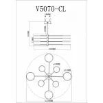 Люстра на штанге Moderli Run V5070-CL