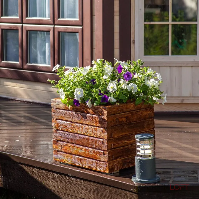 Наземный низкий светильник Elektrostandard Techno 1508 TECHNO silver серый от ImperiumLoft