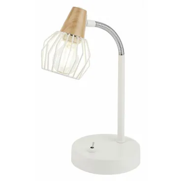 Настольная лампа офисная Rivoli Naturale T1 WT Б0038095 Цвет арматуры белый Цвет плафонов белый