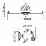 Подсветка для картин Maytoni Picasso PIC114-02-R Цвет арматуры бронза Цвет плафонов бронза от ImperiumLoft