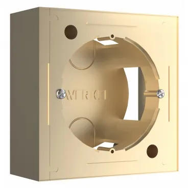 Короб накладной для розетки Werkel шампань W8000011 Короб накладной для розетки Werkel шампань W8000011