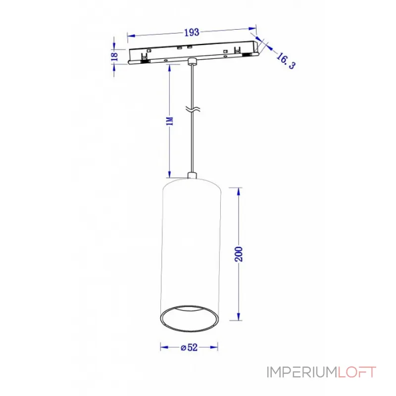 Подвесной светильник Maytoni Focus LED TR041-4-12W3K-M-DS-B от ImperiumLoft