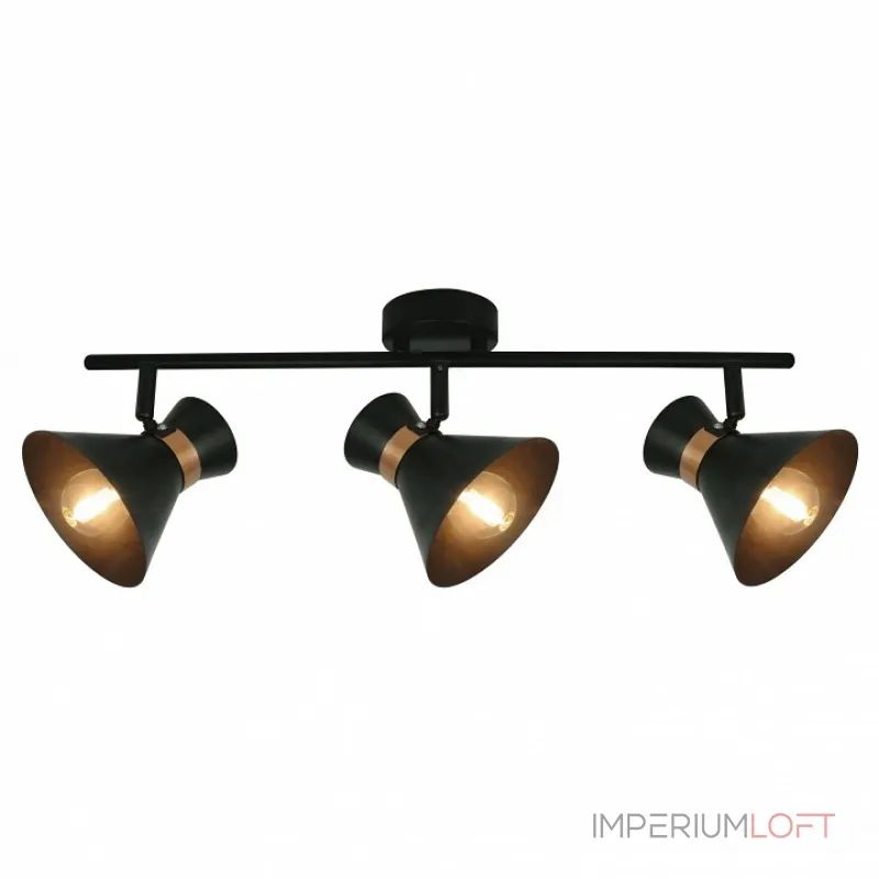 Спот Arte Lamp Baltimore A1406PL-3BK Цвет арматуры золото Цвет плафонов черный от ImperiumLoft Спот Arte Lamp Baltimore A1406PL-3BK Цвет арматуры золото Цвет плафонов черный от ImperiumLoft