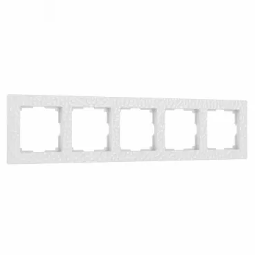 Рамка на 5 постов Werkel W0052401 (белый) Цвет арматуры белый Рамка на 5 постов Werkel W0052401 (белый) Цвет арматуры белый