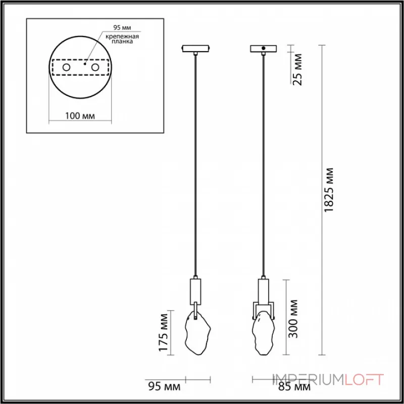 Подвесной светильник Odeon Light Lia 4372/5L от ImperiumLoft