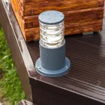 Наземный низкий светильник Elektrostandard Techno 1508 TECHNO silver серый от ImperiumLoft