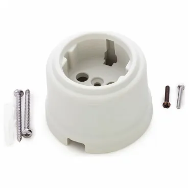 Корпус для розетки с заземлением Sun Lumen Керамика 059-077 Корпус для розетки с заземлением Sun Lumen Керамика 059-077