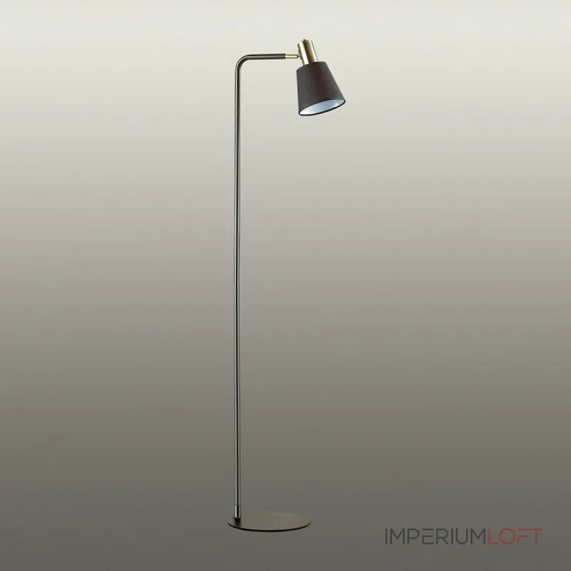 Торшер Lumion Marcus 3638/1F Цвет арматуры бронза Цвет плафонов черный от ImperiumLoft