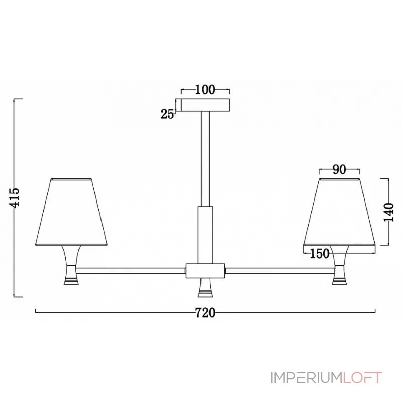 Люстра на штанге Freya FR5098PL-05BBS